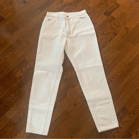 NWT Vintage Wrangler Cream Coloured Mom Jeans - Picture 2 of 13